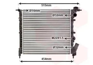 Radiador para Renault CLIO I 1990