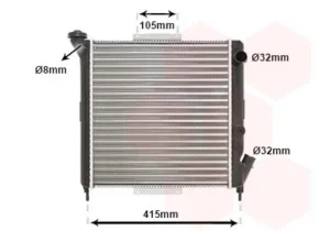 Radiador Renault 11 / 5 Super / 9 / Express / para Renault 9/11 1983