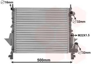 Radiador para Renault TWINGO I 1993