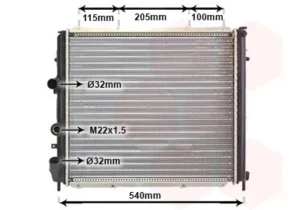 Radiador para Renault KANGOO 1997
