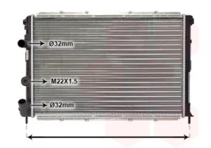 Radiador para Renault MEGANE I 1996
