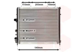Radiador para Renault KANGOO 1997