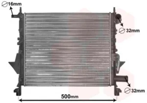 Radiador para Renault CLIO II 1998