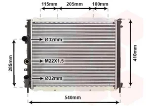 Radiador para Renault CLIO I 1990