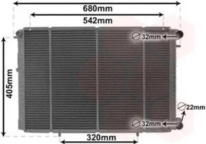 Radiador para Renault TRAFIC I 1980