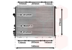 Radiador para Renault CLIO II 1998