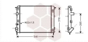 Radiador para Renault CLIO II 2001