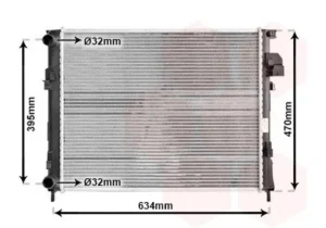 Radiador para Nissan PRIMASTAR 2001, Opel VIVARO A 2001 y Renault TRAFIC II 2001