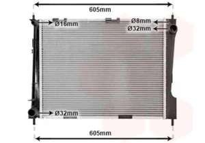 Radiador para Renault CLIO III 2009