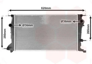 Radiador para Renault MEGANE III 2008