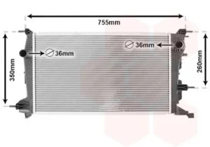Radiador para Renault MEGANE III 2008