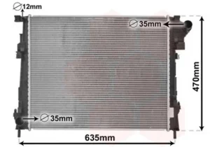 Radiador para Nissan PRIMASTAR 2006, Opel VIVARO A 2006 y Renault TRAFIC II 2006