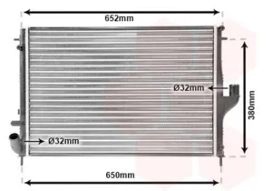 Radiador para Dacia LOGAN 2008 y SANDERO 2008