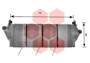 Intercooler Renault Espace Iii / Laguna Ii 1. para Renault ESPACE III 1996
