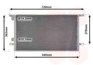Condensador de aire acondicionado para Renault LAGUNA I 1994