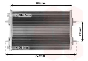 Condensador de aire acondicionado para Renault ESPACE III 1996