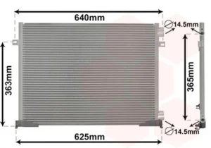 Condensador de aire acondicionado para Nissan PRIMASTAR 2001, Opel VIVARO A 2001 y Renault TRAFIC II 2001