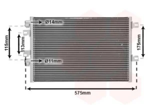 Condensador de aire acondicionado para Renault KANGOO 2003