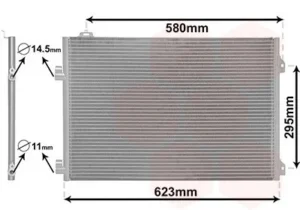 Condensador de aire acondicionado para Renault CLIO III 2005