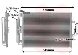 Condensador de aire acondicionado para Renault CLIO III 2005, CLIO III 2009 y MODUS 2004