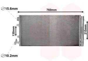 Condensador de aire acondicionado para Renault MEGANE III 2008