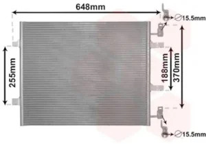 Condensador de aire acondicionado para Nissan PRIMASTAR 2006, Opel VIVARO A 2006 y Renault TRAFIC II 2006