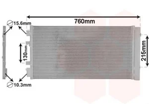 Condensador de aire acondicionado para Renault MEGANE III 2008