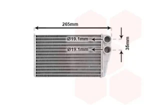 Radiador de calefacción para Renault MEGANE II 2002