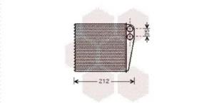 Radiador de calefacción para Nissan MICRA K12 2003 y MICRA K12 2005 y Renault CLIO III 2005, MODUS 2004, MODUS 2008 y TWINGO II 2007