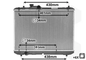 Radiador para Suzuki SWIFT III 2005