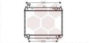 Radiador para Toyota HIACE LXH12 1996