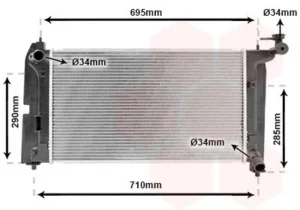 Radiador para Toyota COROLLA SEDAN 2002