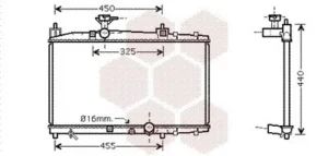 Radiador para Toyota YARIS 1999