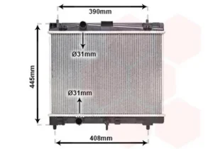 Radiador para Toyota YARIS 1999