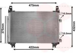 Condensador de aire acondicionado para Toyota YARIS 1999
