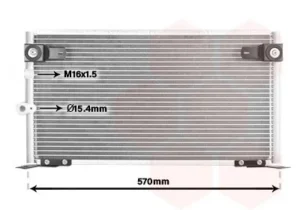 Radiador Toyota Hi-Lux 2.4D 2001-2005 para Toyota HILUX KDN 2001