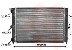 Radiador Vag Derby / Golf Ii / Jetta I,Ii / P para Volkswagen GOLF IV 1997