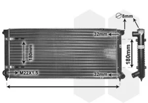 Radiador para Volkswagen GOLF IV 1997