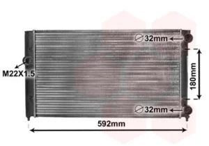 Radiador para Volkswagen GOLF III 1991