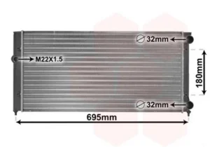 Radiador para Volkswagen GOLF IV 1997