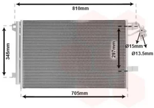 Condensador de aire acondicionado para Volkswagen TRANSPORTER T5 2010
