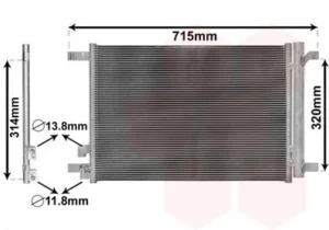 Condensador de aire acondicionado para Audi A3 2012