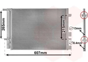 Condensador de aire acondicionado para Hyundai I20 2009