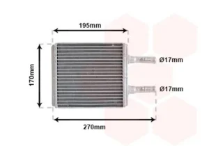Radiador de calefacción para Hyundai ACCENT 1997