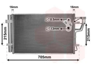 Condensador de aire acondicionado para Hyundai I30 2007
