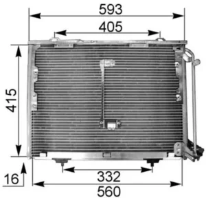 Condensador Mercedes Clase C (W202, T202) / Clk para Mercedes-Benz C W202 1993