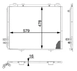 Condensador Mercedes Clase E (W210, S210) All para Mercedes-Benz E W210 1995