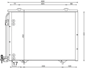 Condensador Mercedes Clase C (W202, T202) / Slk para Mercedes-Benz C W202 1993
