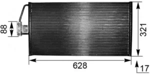Condensador de aire acondicionado para Bmw S/5 E39 2000