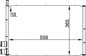 Condensador Ford Fiesta V / Fusion All para Ford FIESTA MK2 1983